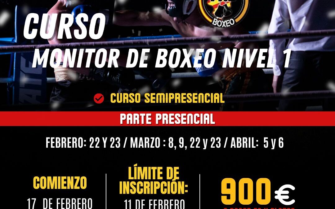 CURSO MONITOR DE BOXEO NIVEL 1 2025