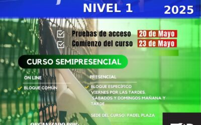 NUEVA CONVOCATORIA CURSO MONITOR DE PÁDEL EN ZARAGOZA